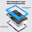 Samsung Galaxy Tab S10 FE+ Light Blue Silicone Hybrid Case with Strap - 3