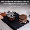 Silicone Espresso Tamper Mat Corner Pad - Black Coffee Press Tool - 4