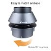 Barsetto Coffee Grinder Powder Blowing Bean Bin Storage Container Black - 4