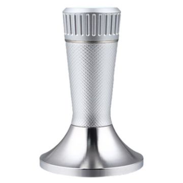 Mesh Texture Coffee Powder Pressing Hammer - 53.3mm Stainless Steel Silver - 1