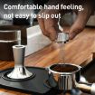 Mesh Texture Coffee Powder Pressing Hammer - 58.3mm Stainless Steel (Black) - 3