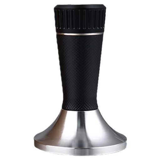 58.3mm Mesh Texture Coffee Powder Press Hammer Stainless Steel Black - 1