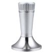 58.3mm Mesh Texture Coffee Powder Pressing Hammer Stainless Steel Silver - 1