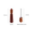 Red Brown Solid Wood Stand Stainless Steel Coffee Powder Needle - 2