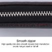 Litchi Grain PU Leather Car Key Case - Universal Fit, Black - 4