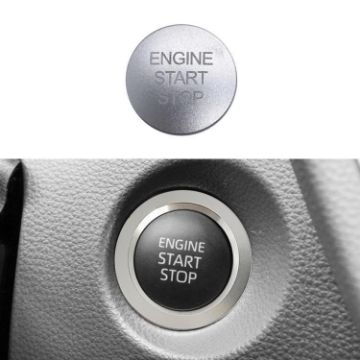 Toyota Corolla Cross/Yaris Key Ignition Switch Ring Cover, Gasoline, Silver - 1