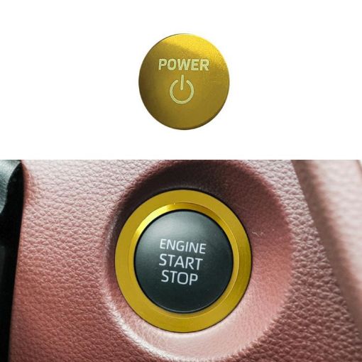 Toyota Corolla Cross/Yaris Hybrid Gold Ignition Switch Ring Cover - 1