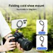 Flymile Magnetic Phone Tripod Mount MagSafe Adapter, Folding Cold Shoe - 2