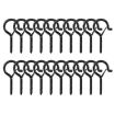 Black M5 Metal Sheep Eye Spring Hook - 20pcs Box - 1