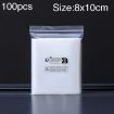 100pcs Double Layer Warning Ziplock Bags 8x10cm 12 Wire Eco-Friendly - 1