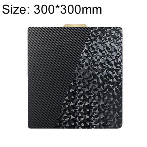 300x300mm PET Carbon Fiber PEO Diamond Film 3D Printer Build Plate - 1