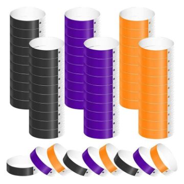 600pcs Disposable Waterproof Colored Bracelet Type B - Bulk Pack - 1