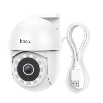 hoco D2 3MP WiFi Outdoor PTZ HD Camera IP65 (EU Plug) - 1