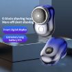 WG-P10X Gradient Blue Rechargeable LED Display Electric Shaver - 2
