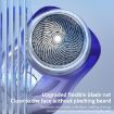 WG-P10X Gradient Blue Rechargeable LED Display Electric Shaver - 5