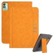 Techo Megapad 11 2024 Yellow Leather Tablet Case with Wristband - 1
