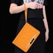 Infinix XPad 11 2024 Yellow Leather Tablet Case with Wristband - 8