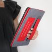 Samsung Galaxy Tab S6 Lite 10.4 Red Leather Wristband Tablet Case - 6