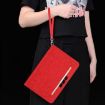 Samsung Galaxy Tab S6 Lite 10.4 Red Leather Wristband Tablet Case - 8