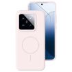 Xiaomi 14 Pro Liquid Silicone MagSafe Phone Case - Grey Pink - 1