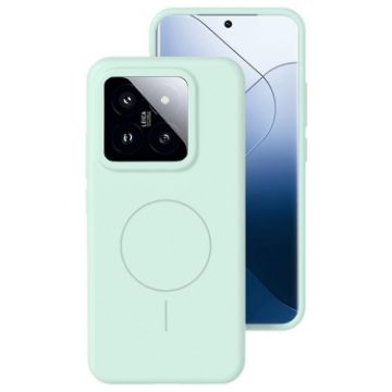 Xiaomi 14 Mint Green Liquid Silicone MagSafe Phone Case - 1