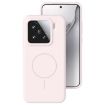 Xiaomi 15 Liquid Silicone MagSafe Phone Case - Grey Pink - 1
