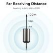 XTUGA A1 UHF Wireless Headset Lavalier Mic System with Bodypack (Black) - 3