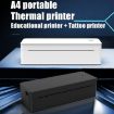 A401 Portable A4 Thermal Printer - Educational Tattoo Printer (Black) - 4