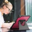 iPad Pro 13 2024 Honeycomb Magnetic Leather Case - Wine Red - 7