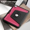 iPad Pro 13 2024 Honeycomb Magnetic Leather Case - Wine Red - 8