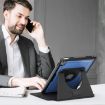 iPad 2025/2022 Honeycomb Magnetic Rotation Leather Case - Blue - 7