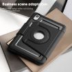 iPad mini 2024/mini 6 Black Honeycomb Magnetic Rotation Leather Case - 8