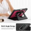 iPad mini 2024/mini 6 Wine Red Honeycomb Magnetic Leather Case - 6