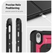 iPad mini 2024/mini 6 Wine Red Honeycomb Magnetic Leather Case - 9