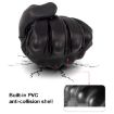 SOMAN MG-24 XL Black Motorcycle Sheepskin Touch Screen Retro Gloves - 5