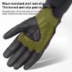 SOMAN MG-24 XL Black Motorcycle Sheepskin Touch Screen Retro Gloves - 8