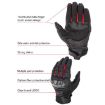 SOMAN MG21 Motorcycle Gloves - Sheepskin Carbon Fiber, Size M, Black - 4