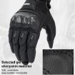 SOMAN MG21 Motorcycle Gloves - Sheepskin Carbon Fiber, Size M, Black - 7