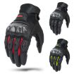 SOMAN MG21 XL Black Motorcycle Sheepskin Carbon Fiber Off-road Gloves - 2