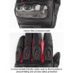 SOMAN MG21 XL Black Motorcycle Sheepskin Carbon Fiber Off-road Gloves - 8