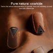 Kia Carnival Hallmo B087 Blue Crazy Horse Cowhide Key Cover - 5