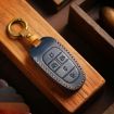 Hyundai Staria/Sonata 7-Button B124 Cowhide Key Cover (Black) - 2