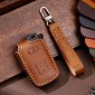 Toyota North American 2+1-Button C012 Cowhide Car Key Cover (Brown) - 1