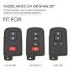 Toyota North American 3+1-Button C013 Cowhide Key Cover (Brown) - 7