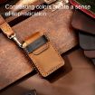 Volvo XC60/XC90/S90 6-Button Car Key Cover - Brown Cowhide C047 - 6