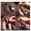 Buick Envision Plus 2023 Key Cover - Crazy Horse Cowhide, Blue, 3-Button - 6