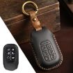Honda Odyssey 2024 Key Cover - 6-Button Black Crazy Horse Cowhide - 1