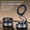 G512 Silver Magnetic Car Phone Holder - Multifunctional Vacuum Design - 2