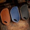 Kia K3/K5 2024 Hallmo Crazy Horse Cowhide Key Cover (5-Button Brown) - 3
