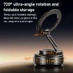 Foldable Magnetic Car Phone Holder - G712 Vacuum Adsorption, Silver - 4